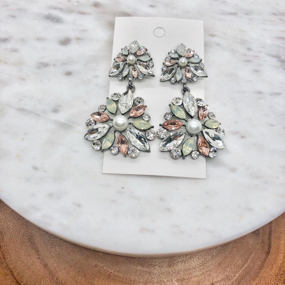 Crystal Chandelier Earrings - Picture 2 of 8